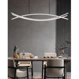 Candelabru LED Dining 80W Link Alb, Telecomanda