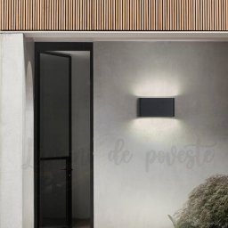 Aplica LED Exterior Slim Negru