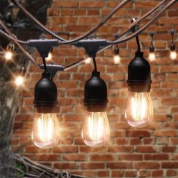 Ghirlanda Luminoasa 10 metri, 10 becuri E27 Vintage 2W incluse