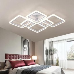 Lustra LED 208W Ceiling 6 Patrate, Telecomanda
