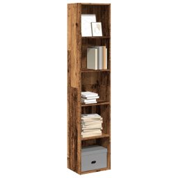 Biblioteca, lemn vechi, 40x30x189 cm, lemn prelucrat GartenMobel Dekor