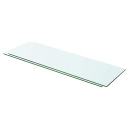 Rafturi, 2 buc., 60 x 15 cm, panouri sticla transparenta GartenMobel Dekor