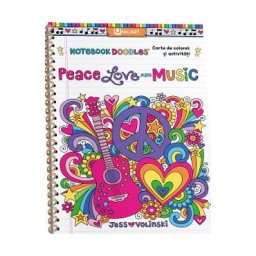 Peace, Love and Music. Carte de colorat si activitati - Jess Volinski