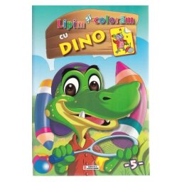 Lipim si coloram cu Dino