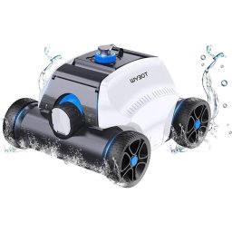 Robot curatare piscine fara fir Wybot Typhor 2 (Osprey 300 Pro), 50W, Li-Ion 6600 mAh, Pana la 120 m², Autonomie 120 min, Auto-parcare, Auto-revers, Alb