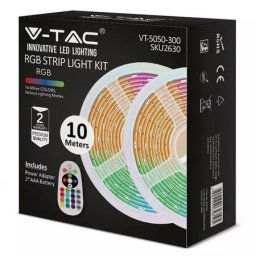 KIT BANDA LED SMD5050 30LED/M RGB IP20 10M