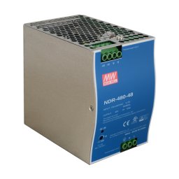 Sursă de alimentare în comutație 48V / 10A, 480W, montaj pe șină DIN, carcasă metalică, MEAN WELL NDR-480-48
