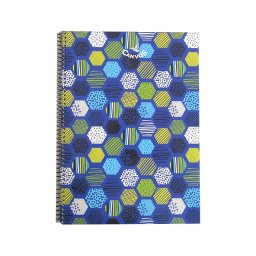 Caiet A4 80 file, cu spira, linii, Canvos, 843106