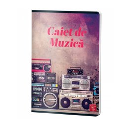 Caiet A4, muzica, 24 file, Pigna