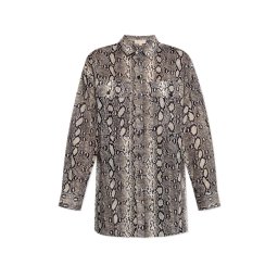 MICHAEL KORS Cămaşă Ls Oversized Snake Shirt MT540WAK6A 120 soft ecru
