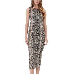 MICHAEL KORS Rochie Prt Ruch Ah Long Midi MT58319HMC 120 soft ecru