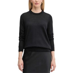 MICHAEL KORS Pulover Merino Button Slv Ls Swtr MT5619D4VR 001 black