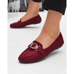 Resti Eco-suede burgundy moccasins Brussi - Footwear