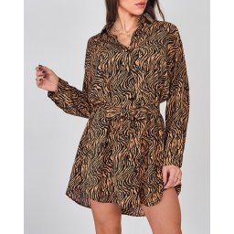 Resti women's mini dress in a'la zebra pattern