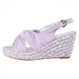 Sandale dama, mov, casual, din textil, cu platforma, Marco Tozzi 2-28335-28-Mov (Marime: 38)