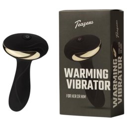 Teazers - vibratoare anal cu încălzire - silicon negru