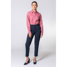 Pantaloni conici din bumbac DARIA, Hermosa, bleumarin