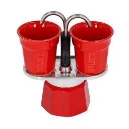 Cafetiera Bialetti Mini Express 2 Cani 100ML Rosu