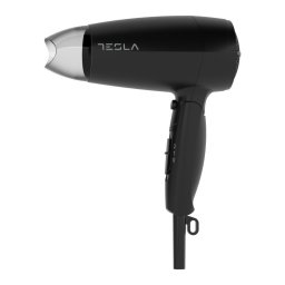 Uscator de par Tesla DRH200BT, Pliabil, 1600W, 16800 rpm, 2 viteze, 2 setari de temperatura, Concentrator, Jet rece, Negru