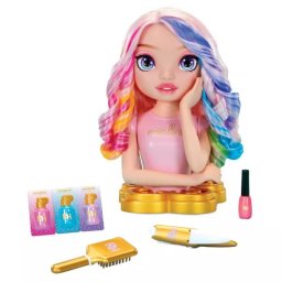 Rainbow High: 4 în 1 cap de păpușă pentru coafat și manichiură - în limba maghiară