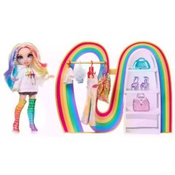 Set de joacă Rainbow High Garderoba Curcubeului Amaya - în limba maghiară