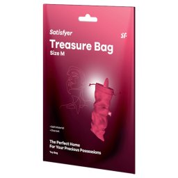 Satisfyer Treasure Bag M - sac de depozitare discret pentru jucării sexuale (roz)