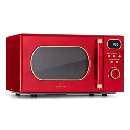 Klarstein Julieta, cuptor cu microunde cu grill, 20 litri, 700 / 800 W, Ø25,5cm, 8 programe (TK49-Julieta-20-red)
