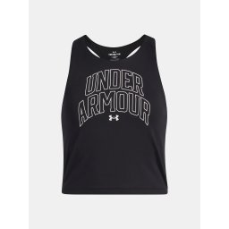 Girls' tank top Under Armour UA Motion Branded Tank-BLK - Girls