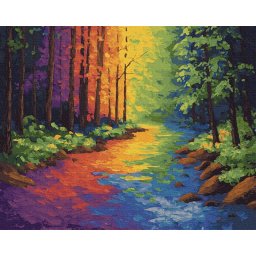 Set pictura pe numere, cu sasiu, Drumul viselor, 40x50 cm