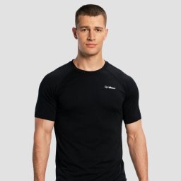 GymBeam Tricou de alergare pentru bărbați Pulse X Black L