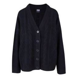 Urban Classics Geacă tricotată negru