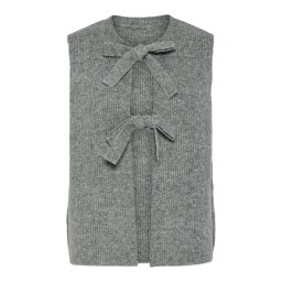 PIECES Vestă tricotată 'PCSilly' gri amestecat