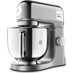 Mixer cu bol Kenwood kMIX Editions KMX760ACH, 1000W, vas inox 5L, 6 trepte viteza, 3 accesorii patiserie, argintiu