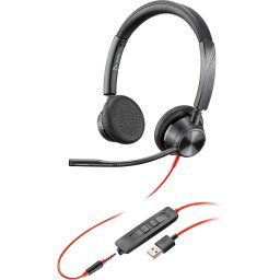 Casti Call Center Plantronics BLACKWIRE BW3325, Unitate Apel, USB, Negre (213938-01)