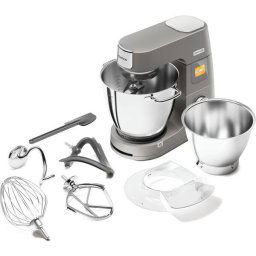 Robot de bucatarie KENWOOD KWL90.164SI Titanium Chef Patissier XL, 1400 W, 6 functii presetate, 2 vase 7 l/5 l, accesoriu masina de tocat, 13 trepte viteza, cantar integrat, sistem de incalzire, 4 accesorii, argintiu