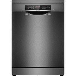 Masina de spalat vase Bosch SMS6ECC12E, 14 seturi, 8 programe, Touch control, ExtraDry, Sistem Rackmatic, Home Connect, EcoSilence Drive, Tab-count, Clasa A, 60 cm, Inox anti-amprenta negru