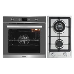 PACHET SAMUS - V6 - Cuptor incorporabil SC626GDX9 GRAY + Plita incorporabila PSG-32SX2 Inox