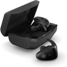 Casti Yamaha TW-ES5A, In-ear, Bluetooth, Handsfree, IPX7, Forma unica, aripioare de silicon pentru fixare sigura si confortabila, Negru