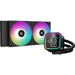 Cooler CPU DeepCool LD240, 240mm, Racire cu apa, 2 ventilatoare, Negru