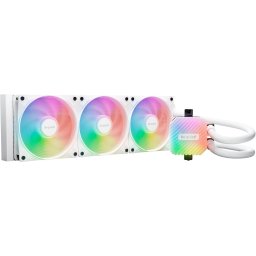 Cooler CPU be quiet! Light Loop 360 mm, Racire cu apa, RGB, 3 ventilatoare, Alb