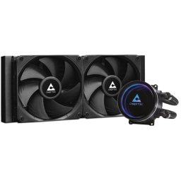 Cooler CPU Chieftec ICEBERG 240 DARK, racire cu apa, 2 ventilatoare, Negru