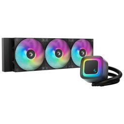 Cooler CPU Deepcool LE360 V2, ARGB, 3 ventilatoare, compatibil Intel si AMD, Negru