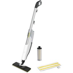 Mop de curatat cu aburi Karcher SC 2 Upright, 1.513-500.0, 1600W, controlul debitului de abur, reglare in doi pasi, in functie de tipul de pardoseala, cartus de detartrare, Alb-Negru
