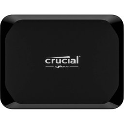 SSD extern Crucial X9 Portable, Capacitate 1 TB, Viteza de citire 1050 MBps, USB-C 3.2 Gen 2 (10 Gbit/s), Negru