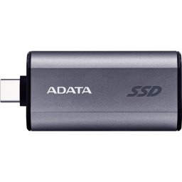SSD ADATA Extern SC750, Capacitate 1 TB, Titanium, USB-C 3.2 Gen 2 (10 Gbit/s)