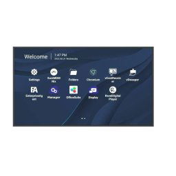 Monitor LCD VIEWSONIC CDE6530, Display 65" Full HD 3840 x 2160, Memorie RAM 4GB DDR4, 60 Hz, 8 ms, Contrast 5000:1, Negru