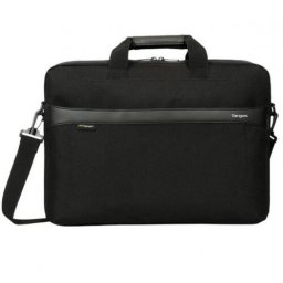 Geanta laptop slim Targus GeoLite, pentru laptopuri de 16" sau dimensiuni mai mici: 40 x 4.5 x 28 cm, greutate 0.56 kg, Gri