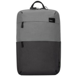Rucsac laptop Targus 16" Sagano EcoSmart, pentru laptopuri de 16" sau mai mici, capacitate 22 de litri, material RPET 500, dimensiun: 33 x 19 x 53 cm, greutate 0.77 kg, Negru-Gri