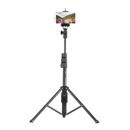 Trepied Yunteng VCT-1388 cu suport telefon si telecomanda
