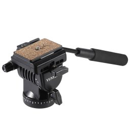 Cap trepied Profesional DSLR & video Yunteng YT-950 fluid cu placuta quick-release